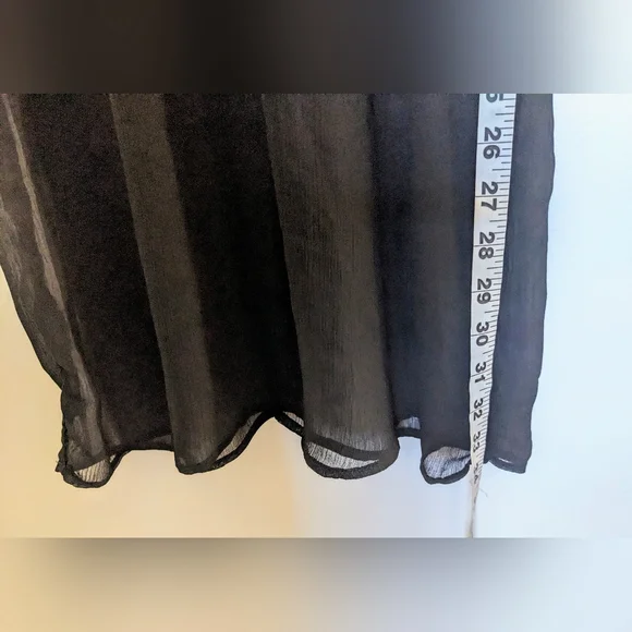 Mossimo Black Sheer Swimsuit Coverup with Lace Detail sz XS - Picture 7 of 10